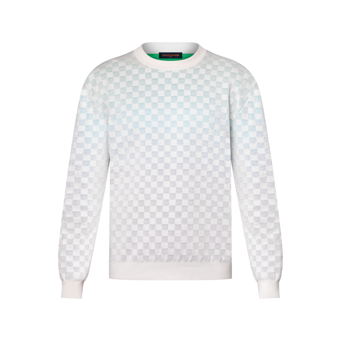 Damier Gradient Jacquard Jumper - Luxury Multicolour | LOUIS VUITTON